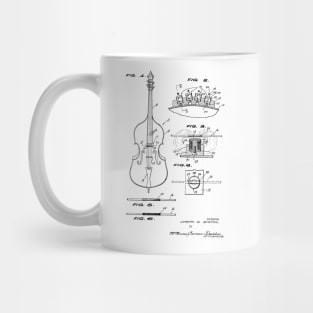 Electromagnetic Pickup for Guitar Vintage Patent Hand Drawing Mug